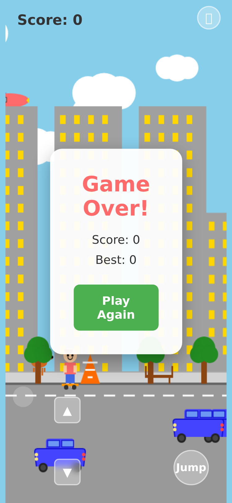 Skateboard Poop Dodger screenshot