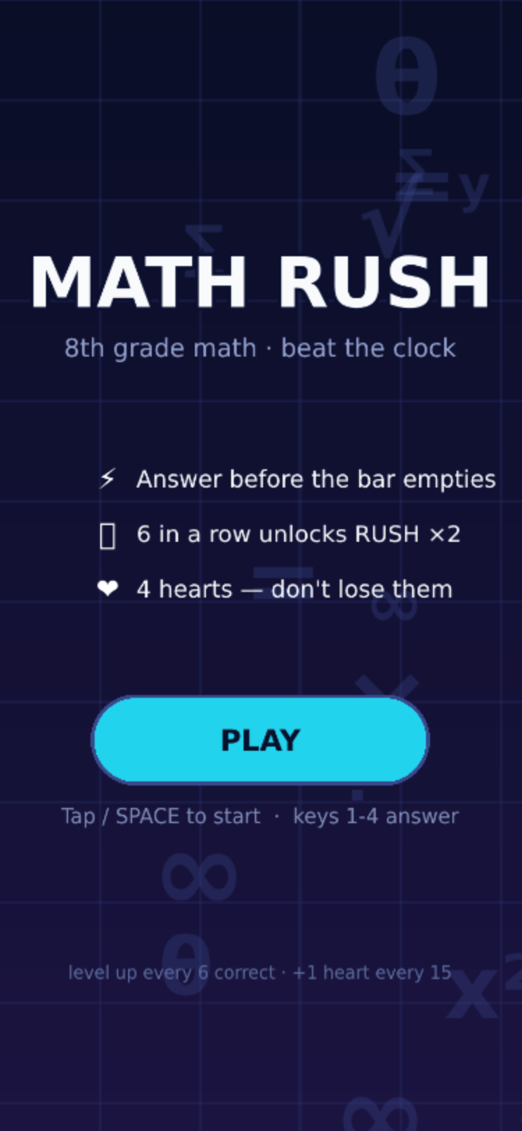 Math Rush screenshot