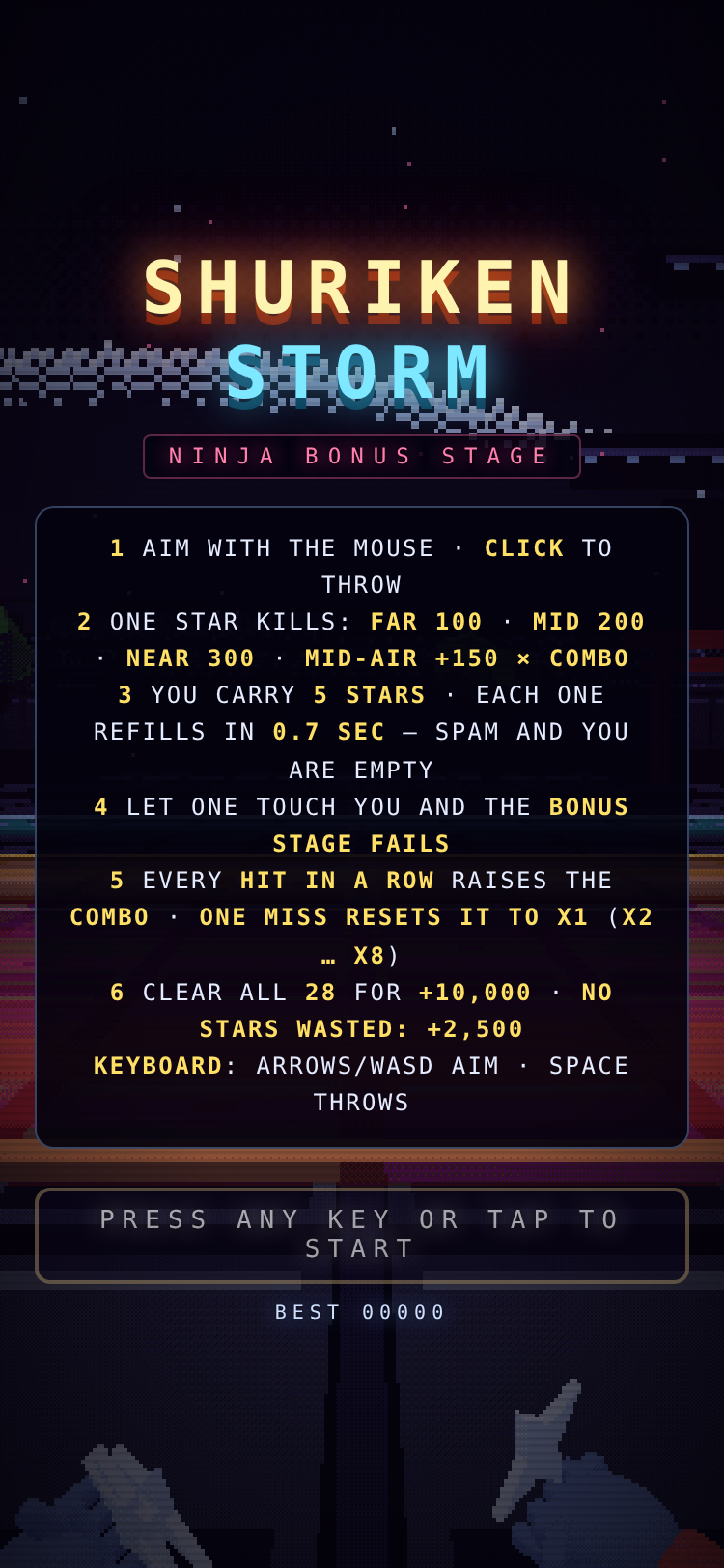 BSHIN: Ninja Shuriken Bonus Stage screenshot