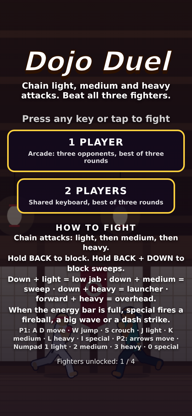 Dojo Duel screenshot