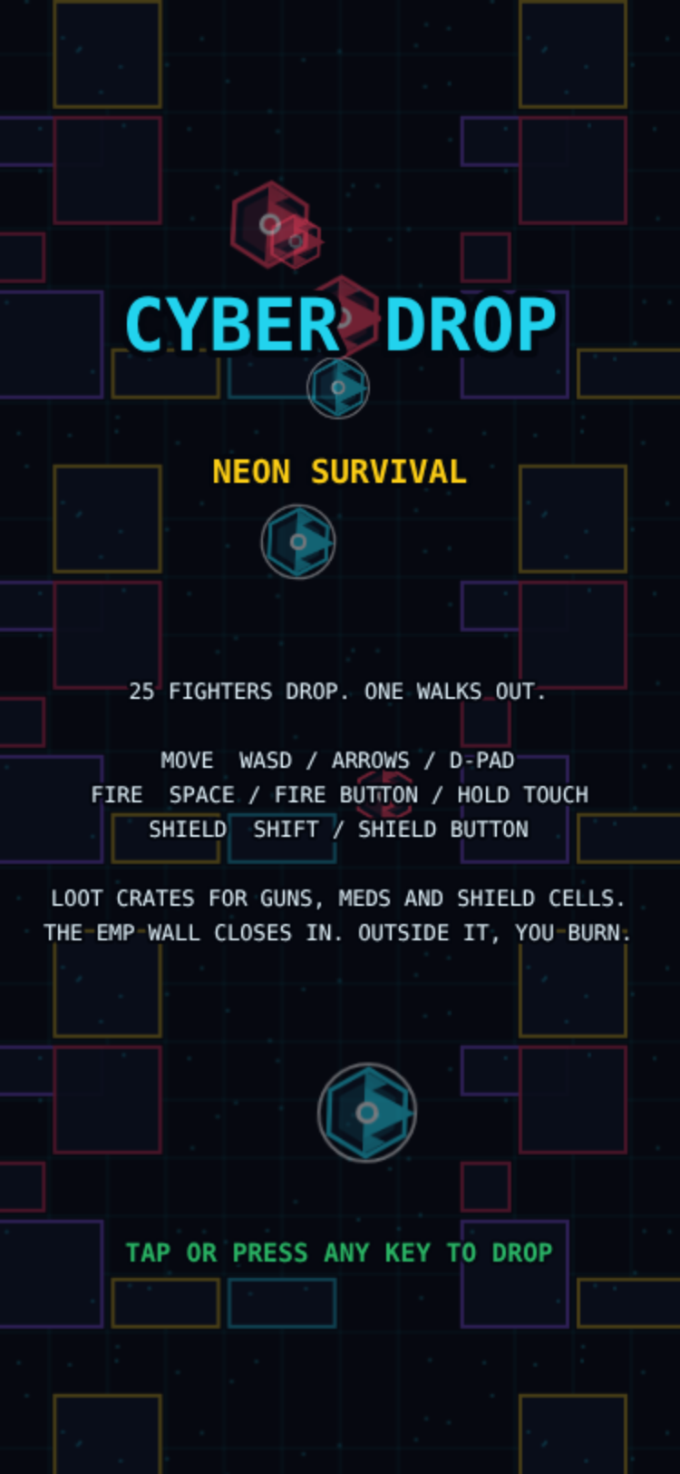 Cyber Drop: Neon Survival