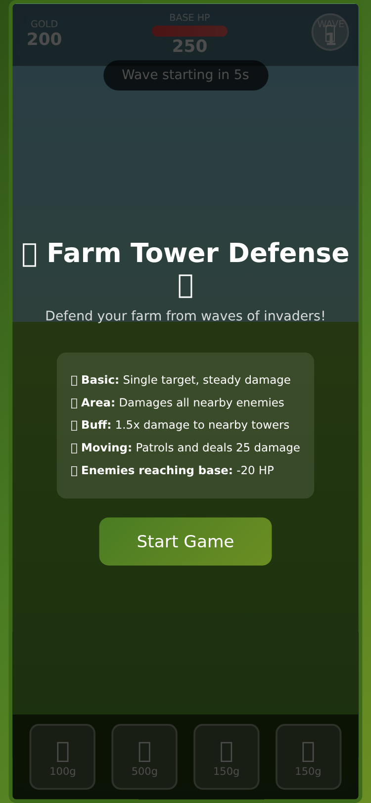 Farm Fortress Defense screenshot