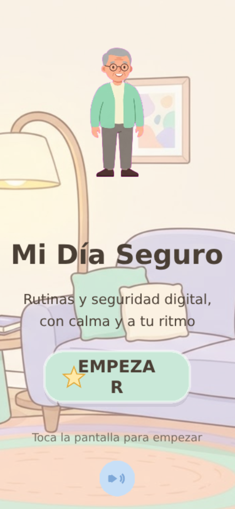 Rutinas Seguras: Juego Cozy para Adultos Mayores screenshot