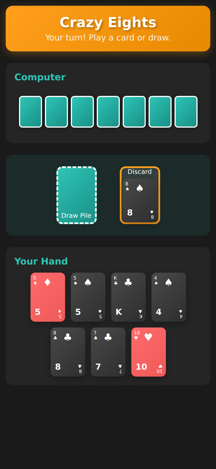 Vändåtta - Crazy Eights Card Game screenshot